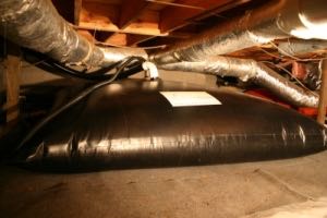 Pillow or bladder water storage tank